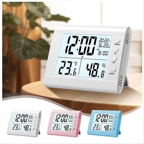 Elektronische LED-Uhr, Wecker, Tischuhr mit Temperaturanzeige, A (1/5)
