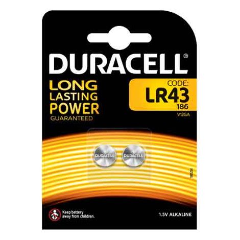 PILA PER L'ELETTRONICA 'LR43' Blister 2 pezzi - 10 pezzi- DURACELL