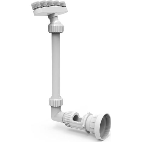 Piscine cascade pour piscines hors sol et encastrées, cascade réglable avec 5 buses, accessoires de piscine amusants, accessoires de piscine d'extérieur pour la détente et le refroidissement