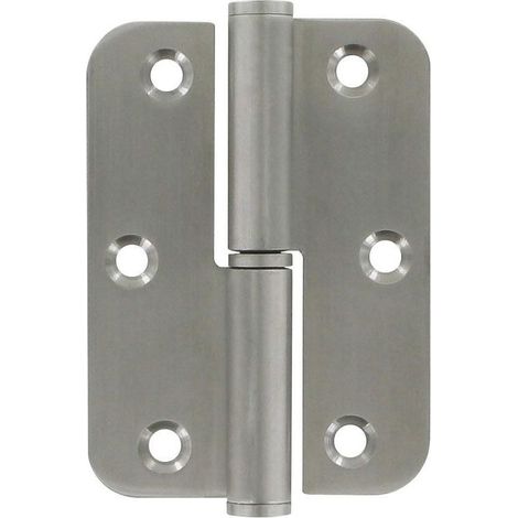 Paumelle plate pour meuble – Sens droite – Largeur 65 mm – Pour portes s'ouvrant vers la droite – Fixations non incluses