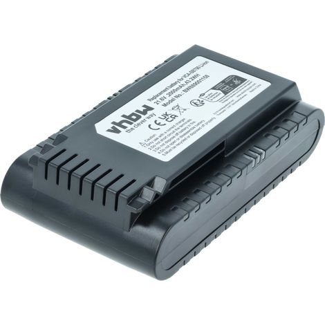 vhbw batteria compatibile con Samsung Jet VS15T7036R5, VS15T7031R1/EN, VS15T70D1R1/EG aspirapolvere nero (2000mAh, 21,6V, Li-Ion)