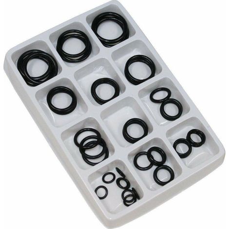 TrAdE Shop Traesio - Set 50 Pezzi Guarnizioni Kit Gomma Anelli Rubinetteria Idraulica Varie Misure -