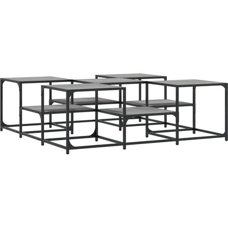 Maison Exclusive - Couchtisch Grau Sonoma 121x121x40 cm Holzwerks