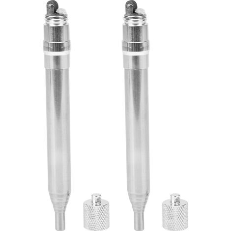 Lot de 2 allume-feu miniatures en acier inoxydable pour le camping et les pique-niques. (1/5)
