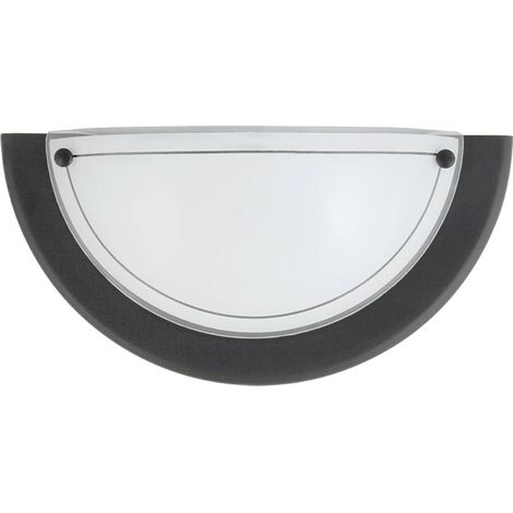 Halbhohe Badezimmer-Wandleuchte E27 schwarz Ufo 5163 Rabalux (1/3)