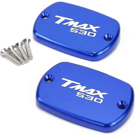 Für Yamaha Tmax 560, T-max 500, Tmax560, Tmax 530, Sx, Dx 560, Techmax Motorrad: Bremsflüssigkeits- und Kraftstoffbehälter-Abdeckung – 1 Paar, blau