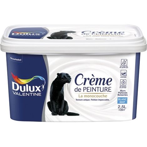 Valentine Crema de Pintura Mate 2.5l - Dulux Valentine