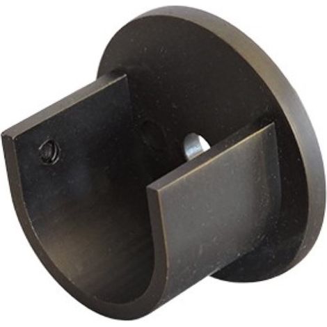 COPPIA DI SUPPORTI  PARETI PER TUBO  D.25MM COL.BRONZO (1/2)