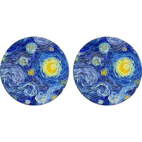 Sous-Verre Céramique - Base Liège Antidérapante - Rond - Pour Verres Tasses et Mugs - Lot de 6 (1/5)
