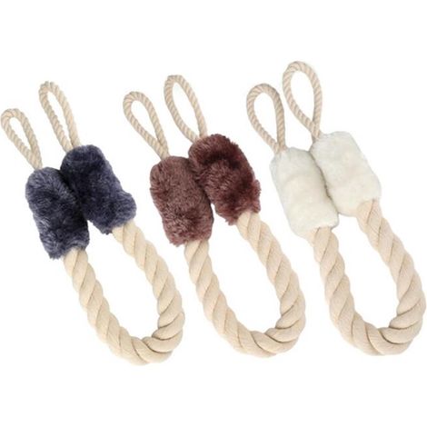 3 butoirs de porte coton polyester 60cm protection anti-pincement enfant intérieur extérieur marron bleu blanc, quincaillerie mobilier (1/5)