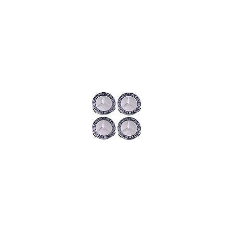 Enjoliveur 4 pièces pour Mercedes Benz 75mm - Bleu (1/5)