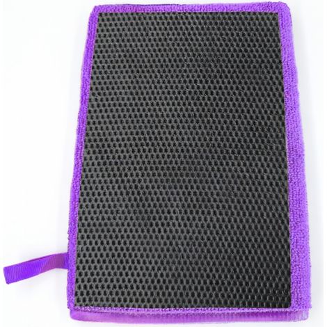 Gant d'argile ajouré violet de décontamination (1/5)