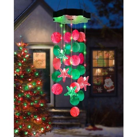 Carillon solaire lumineux J 54667 - Disponible chez Red & Green