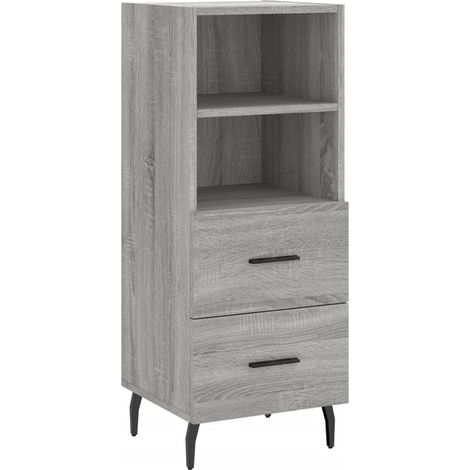 Maison Exclusive - Aparador madera de ingeniería gris Sonoma 34,5