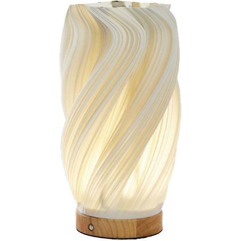 Vintage-Nachttischlampe mit Streifenmuster, kleine Designer-Vasen-Nachtleuchte, wiederaufladbar, Light Breeze C (1/5)