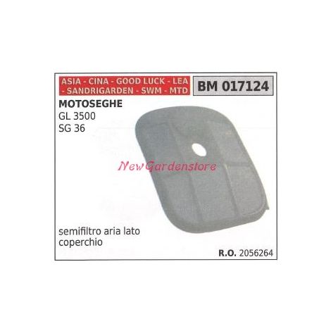 Tapa semi-filtro aire lateral Motor motosierra CINA GL 3500 SG 36 017124
