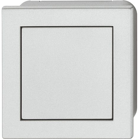 Poignée coquille carrée à encastrer et visser avec clapet à pression pour ouvrir en plastique gris aspect aluminium Meuble Cuvette Cuisine Porte coulissante Tiroir Placard Invisible (1/4)