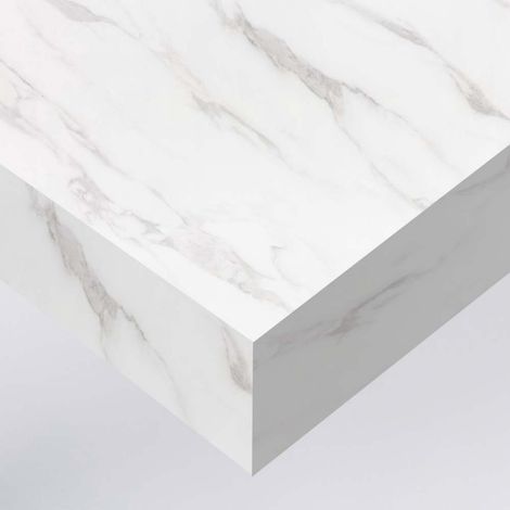 Rouleau adhésif effet marbre blanc et gris – 60 cm x 0.5 m – Pour murs et meubles – Application facile et durable – Dimexact