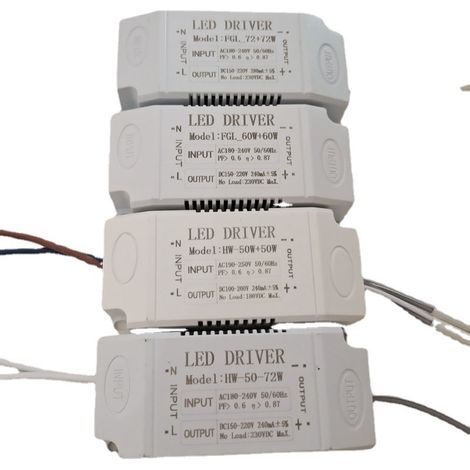 Transformateur d'alimentation circulaire pour LED AC180-260V, driver LED pour lampe