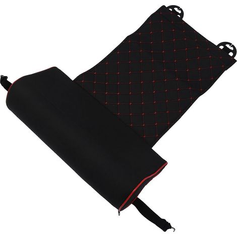 Automotive Leder Beinpolster Unterstützung Verlängerungsmatte Bein Lederkissen Kniepolster Memory Schwarz (1/5)
