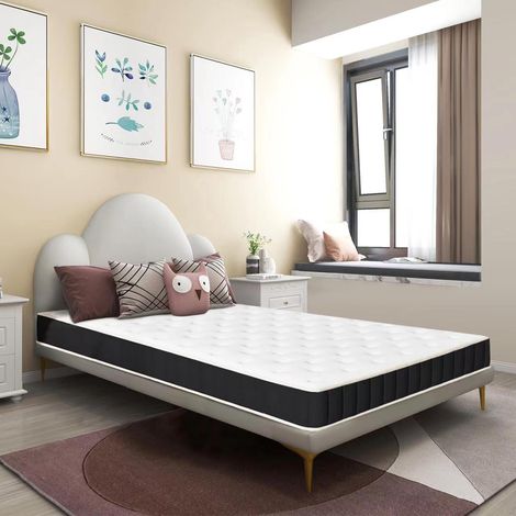 Bolli – Matelas mémoire de forme 90x200cm – Épaisseur 16cm – Fermeté modérée – 7 zones de soutien – Haute densité pour confort optimal