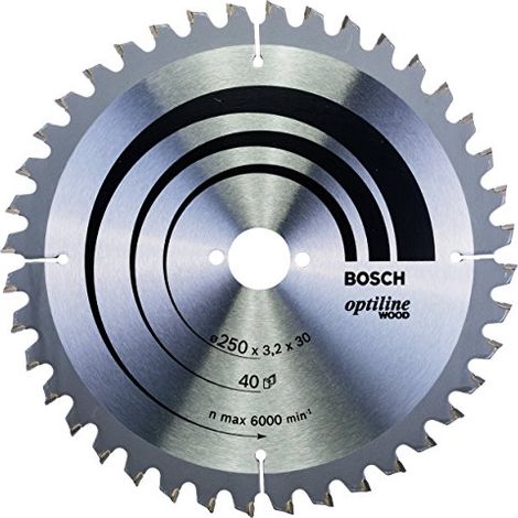 Bosch Optiline Wood Lama per troncatrice 250x30 mm per legno