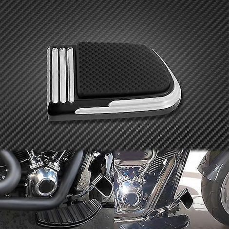 CNC-gefräste Motorrad-Fußrastenabdeckung, kleine Bremspedalabdeckung, schwarz verchromt, für Harley Softail Breakout FLSB FXBR FXBRS 2018 2019 2020 – Bremspedalabdeckung A
