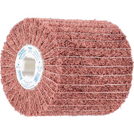 PFERD 44641106 Rullo abrasivo in fibra di vetro POLINOX PNZ Ø 100 x 100 mm scanalatura 19 mm A 60/G per levigatura fine (1/4)