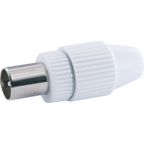 Schwaiger Koaxial Stecker KST30 532 quickFIX weiß, 1 Stk. Antennen & Koaxkabel (1/2)
