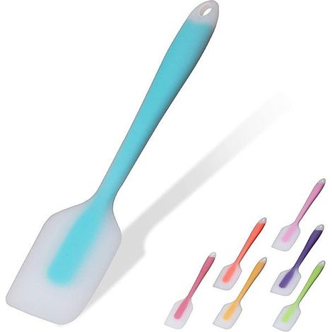 Spatule en silicone sans joint résistante à 450 °F, antiadhésive, bleue (1/5)