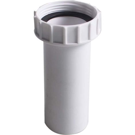 Connecteur d'extension de tuyau 47,5 mm femelle vers 40 mm droit réducteur de tuyau d'évacuation connecteur d'extension de tuyau d'évacuation pour évier de cuisine (blanc) (1/4)