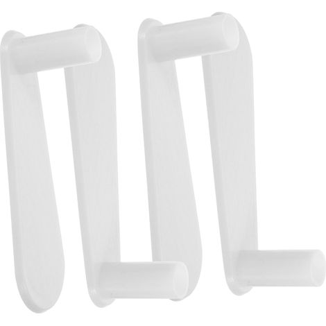 Lot de 4 supports rideaux lit à compression pour tringles lit (1/5)