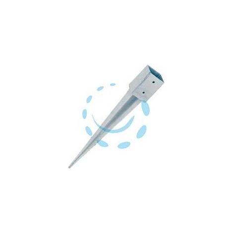 SUPPORTO DA PIANTARE SU TERRENO PER TRAVE ART.797 - mm.91x91x750