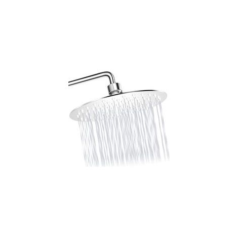 Pommeau de douche Weilan, pommeau de douche de salle de bain, pommeau de douche rond anti-calcaire, pommeau de douche monobloc en acier inoxydable pommeau de douche à économie d'eau