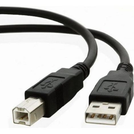 Câble USB 2.0, 7,6 m, noir, pour imprimantes et périphériques USB
