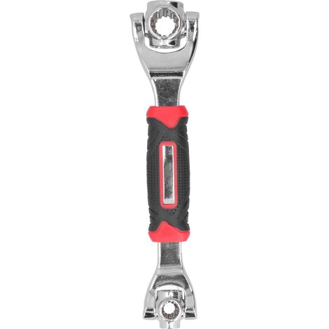 Clé à rochet multifonction 48-en-1, embout universel 360°, clé à douille rotative, outil polyvalent pour bricolage, lot unique. (1/5)
