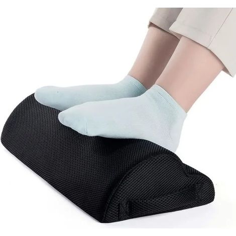 Repose-pieds de bureau ergonomique semi-circulaire, en maille respirante, support pour les pieds de bureau (1/4)
