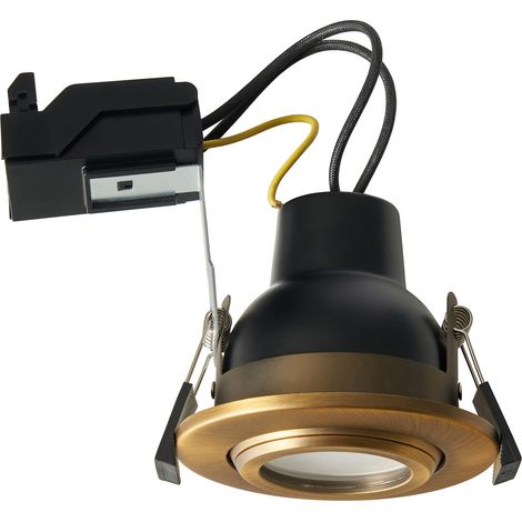 Forum Spa Eros Bronze IP65 GU10 Fire Rated Tilt Downlight - SPA-45805-BRNZ (1/5)