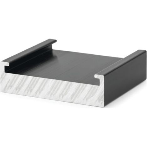 Caja de 10 - Abrazadera de fijación rápida negra para paneles solares - Alu 35