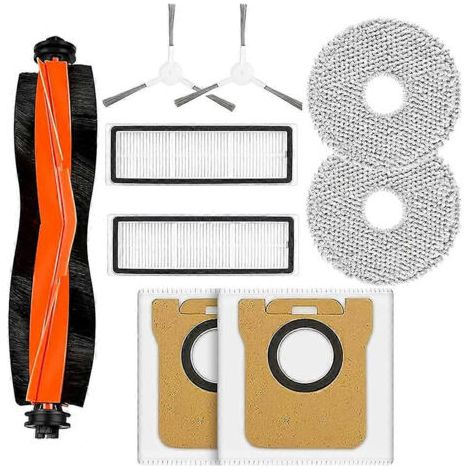 Accessoires pour Xiaomi X20+/X10+ Plus, pour robot aspirateur Dreame L10s Ultra/L10 Ultra : brosse latérale principale, filtres, lingettes de nettoyage, sacs à poussière