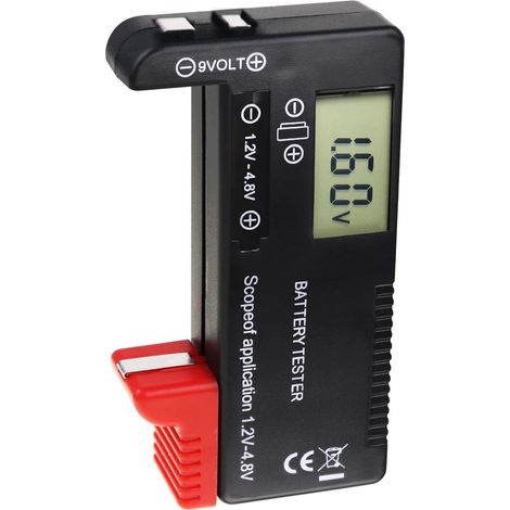 Numérique Batterie Testeur Universel Volt Vérificateur AA/AAA/C/D/9V/1,5V Piles Bouton Ménage Vie Niveau (1/5)