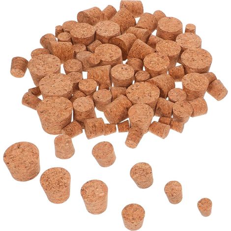 Lot de 80 bouchons liège, coniques, pour bouteille et carafe (1/5)