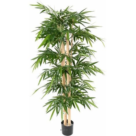Bambou Artificiel grosses cannes en pot H 270 cm Vert - dimhaut: H 270 cm - couleur: Vert