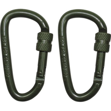MFH - Military & Adventure 27535B Karabiner D6x60O 6 mm x 60 mm 2 St.