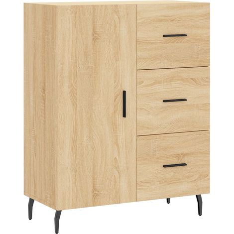 Aparador cómoda mueble de almacenaje organizador para cocina salón salón Sonoma 695 x 34 x 90 cm madera de ingeniería marrón 020031630 (1/5)
