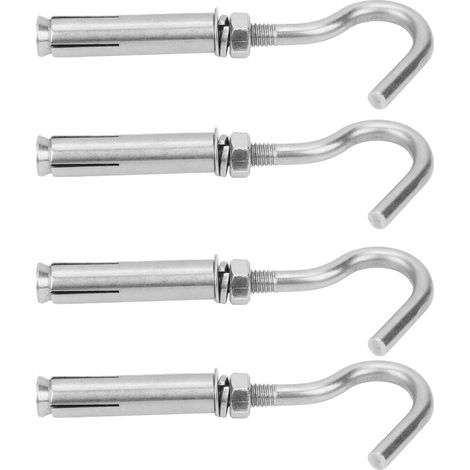 Lot de 10 crochets à expansion en acier inoxydable 304 pour fixation murale en béton et brique M6 (1/5)