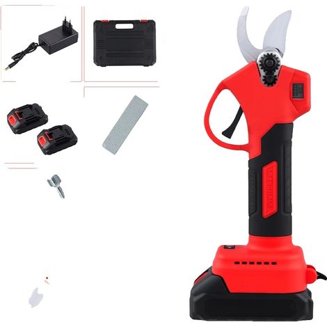 Sécateurs Électriques, Sans Fil, Poignée Ergonomique, 2 Batteries, UE (1/2)