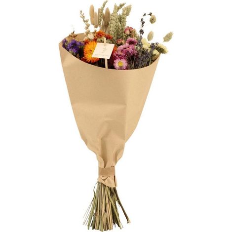Bouquet de fleurs séchées Field Bouquet multicolore décoration intérieure 20–50 cm - PANGIVO (1/4)