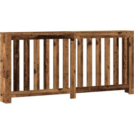 Copritermosifone moderno pratico mensola 175 x 20 x 82 cm legno multistrato vecchio legno 020049841