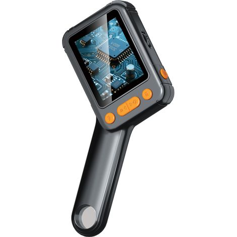 Microscope numérique pour enfants et adultes, écran IPS 2,8 pouces, grossissement 500x, éclairage LED à 4 niveaux, compatible Windows et Mac OS,microscope enfant(noir) (1/5)